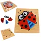 PUZZLE DREWNIANE EDUKACYJNE KLOCKI DLA DZIECI 15-15B