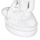 Emaga Figurka Dekoracyjna Biały Budda 19,2 x 12 x 32,5 cm