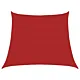 Żagiel przeciwsłoneczny, 160 g/m², czerwony, 3/4x3 m, HDPE