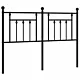 Metalowe wezgłowie, czarne, 135 cm