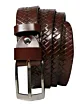 Pasek SZEROKI skórzany PRS-02-BGE BROWN 95