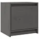 Szafki nocne, 2 szt., szare, 40x30,5x40 cm, lite drewno sosnowe