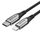 Kabel ładowania USB-C do Lightning Vention PD 3A, 1,5m (czarny)