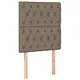 Zagłówki do łóżka, 2 szt., taupe, 80x7x78/88 cm, tkanina