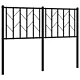 Metalowe wezgłowie, czarne, 120 cm