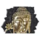 Emaga Figurka Dekoracyjna DKD Home Decor 27 x 8 x 33,5 cm Czarny Złoty Budda Orientalny (2 Sztuk)