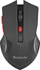 MYSZ DEFENDER ACCURA MM-275 RF CZARNO-CZERWONA OPTICAL 1600DPI 6P