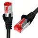 Kabel RJ45 CAT 6 S/FTP AWG27 LSZH czarny 0,5m