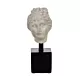 Emaga Rzeźba Kobieta Biały Czarny 9 x 8 x 22 cm