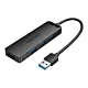 Hub USB 3.0 z 4 portami i zasilaczem Vention CHLBB 0,15 m, czarny