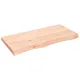 Półka, 100x50x(2-6) cm, surowe lite drewno dębowe