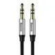 Kabel audio mini jack 3,5mm AUX Baseus Yiven 1m (czarno-srebrny)