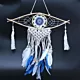 Ochronny Dreamcatcher - Makrama - Evil Eye niebieski