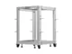 Lanberg Stojak Open rack 19 cali 15U 600x600-1100 regulowany szary