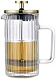 ZAPARZACZ DO KAWY HERBATY SZKLANY 350ML FRENCH PRESS ZŁOTY KLAUSBERG KB-7759