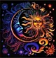 Diamentowa Mozaika Słońce I Księżyc 30x40