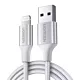 Kabel Lightning do USB UGREEN 2.4A US199, 2m (srebrny)