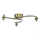 Lampa sufitowa Nakita 3 Light Semi Flush Antique Brass Frame Only