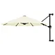 Parasol ścienny na metalowym słupku, 300 cm, piaskowy
