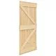 Drzwi przesuwne z osprzętem, 90x210 cm, lite drewno sosnowe