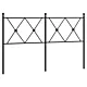 Metalowe wezgłowie, czarne, 137 cm