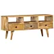 Szafka pod TV, 110 x 36 x 50 cm, lite drewno mango