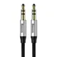 Kabel audio mini jack 3,5mm AUX Baseus Yiven 1,5m (czarno-srebrny)