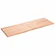 Półka, brązowa, 180x60x(2-4) cm, lakierowane lite drewno dębowe