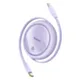Kabel USB Baseus Free2Pull USB-C do iP 20W 1m (fioletowy)