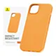 Etui na telefon iPhone15 Plus Baseus Fauxther Series (Pomarańczowy)