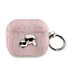 Karl Lagerfeld Monogram Karl & Choupette Head - Etui AirPods 3 (różowy)