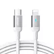 Wytrzymały kabel do iPhone A10 Series w oplocie USB-C - Lightning 20W 2m biały