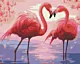 Malowanie Po Numerach Flamingi Różowe 40 X 50