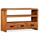 Szafka pod telewizor, lite drewno akacjowe, 90x30x55 cm