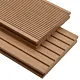 Deski tarasowe z litego WPC z akcesoriami, 30 m², 2,2 m, tekowe