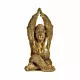 Emaga Figurka Dekoracyjna Yoga Goryl Złoty 17 x 36 x 19,5 cm (4 Sztuk)