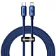 Baseus kabel Crystal Shine USB-C - Lightning 2,0 m 20W niebieski