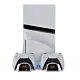 YAXO Podstawka chłodząca i ładująca ARCTIC BREEZE NE do PS5 3in1 Alpine White
