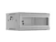 Lanberg Szafa instalacyjna rack wisząca 19 cali 4U 600x450 drzwi perforowane (flat pack) szara