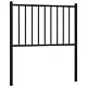 Metalowe wezgłowie, czarne, 80 cm