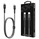 NEXT ONE Kabel Braided USB-C / USB-C 1,2 m space gray