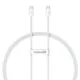 Kabel szybkiego ładowania USB-C do USB-C Baseus Superior 2 100W 1m (biały)