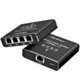 Qoltec Rozdzielacz splitter Ethernet  mini SWITCH 1x4 RJ45 | 1000Mb/s | USB-C | Aluminium