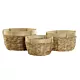 Emaga Zestaw koszyków DKD Home Decor Bambus Tropikalny Pałka wodna (40 x 40 x 23 cm) (3 Części)