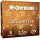 Girlanda LED Heckermann CL-C7SL Gwiazdki 3,5m 220V Kurtyna świetlna Lampki wiszące