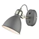 Kinkiet Frederick Single Wall Spotlight Dark Grey Satin Chrome