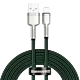 Kabel USB do Lightning Baseus Cafule, 2.4A, 2m (zielony)