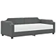 Sofa z materacem do spania, ciemnoszara, 80x200 cm, tkanina