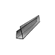 U-profil zamykający 1050mm, dymny (szary) 16mm