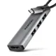 AXAGON HMC-H3A Wieloportowy hub USB 4in1, 5Gbps, 3x USB-A (2x USB2.0, 1x USB3.0) + HDMI 4K/30Hz, metal, 15cm USB-C kabel